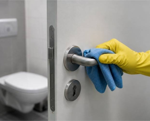 TKW Gebäudereinigung - Sanitärreinigung Reinigung Türklinke