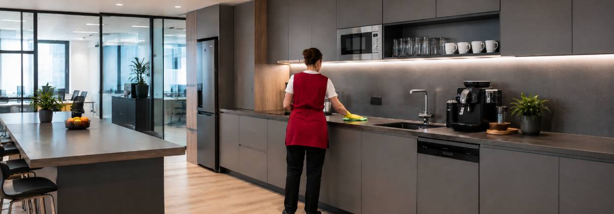 TKW Gebäudereinigung - Tiefenreinigung Kantine gewerblich quer TKW Gebäudereinigung - Tiefenreinigung Kantine gewerblich - Küchenreinigung